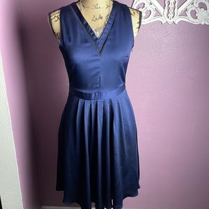 Banana Republic Stunning Navy Blue Dress